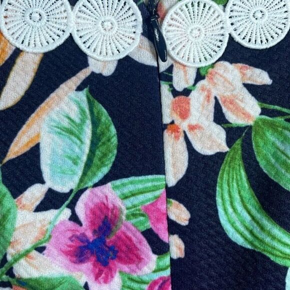 (E1) Eliza‎ J dress by NWT Sleeveless, lined, navy, multi-color, sizes 6,8,10 - Picture 9 of 14